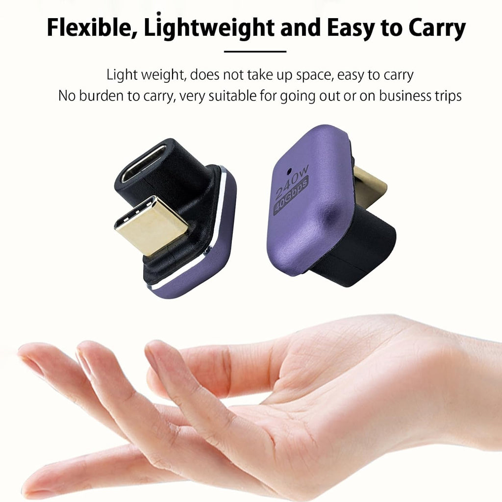 TECPHILE 240W PD Type C Male to Type C Female Adapter