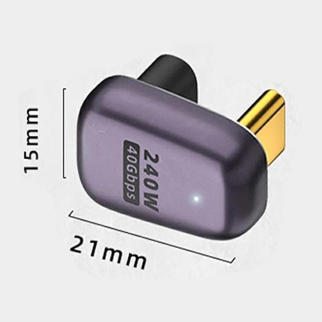 TECPHILE 240W PD Type C Male to Type C Female Adapter
