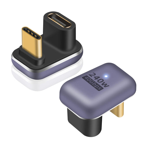 TECPHILE 240W PD Type C Male to Type C Female Adapter - 16