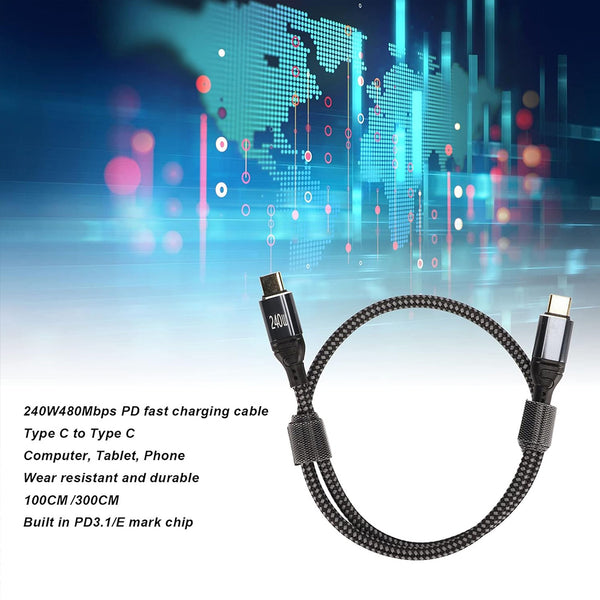 TECPHILE - CC8 Type C To Type C Cable - 4