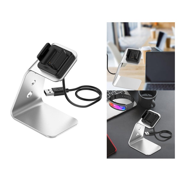 TECPHILE - USB Charging Dock Stand for Fitbit Charge 3 /Charge 4 - 6