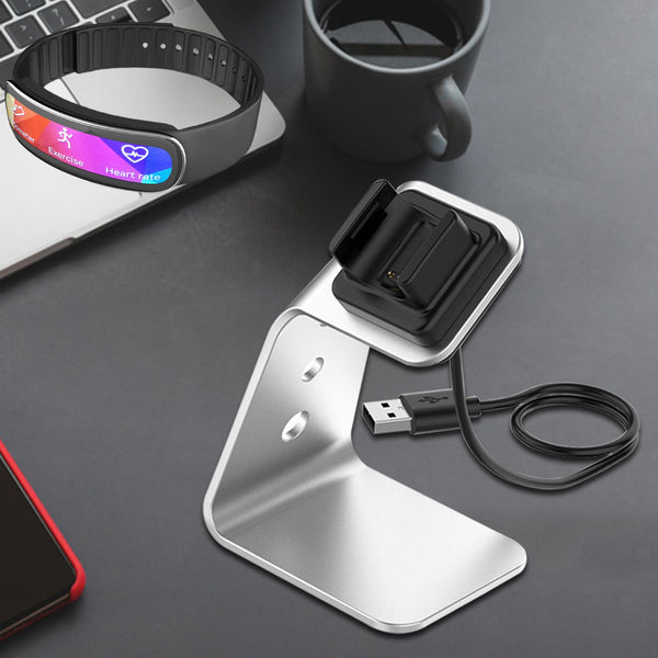 TECPHILE - USB Charging Dock Stand for Fitbit Charge 3 /Charge 4 - 7