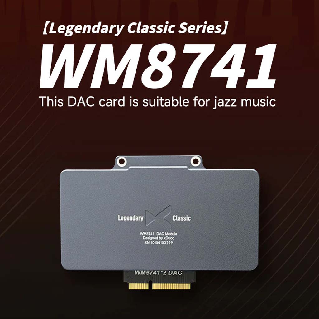 xDuoo XD05 Pro WM8741 DAC Card from Legendary Classic Series, ideal for jazz music with rich and natural sound output.