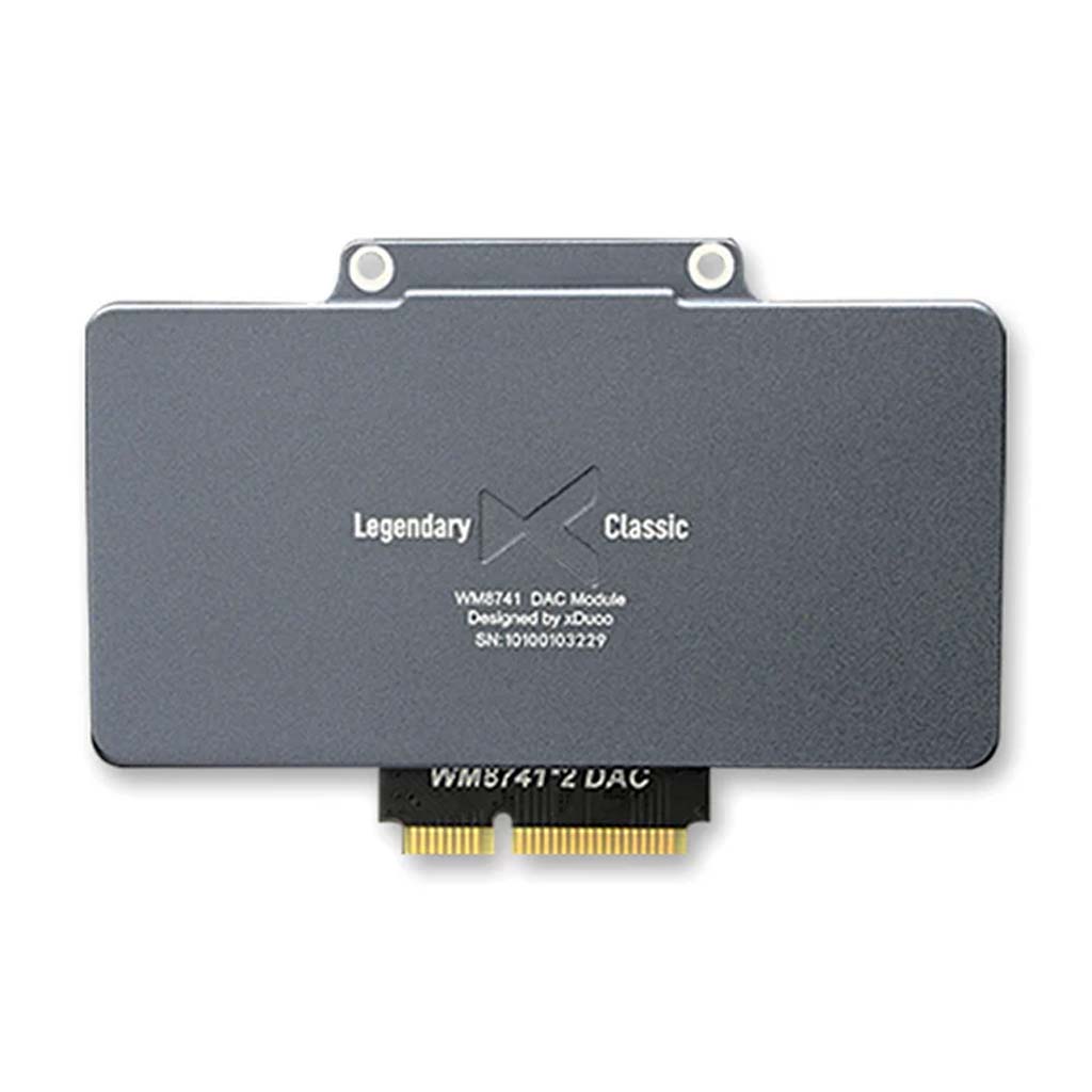xDuoo XD05 Pro Wolfson WM8741 DAC Card with Legendary Classic branding, designed for high-resolution audio playback and headphone amplification.