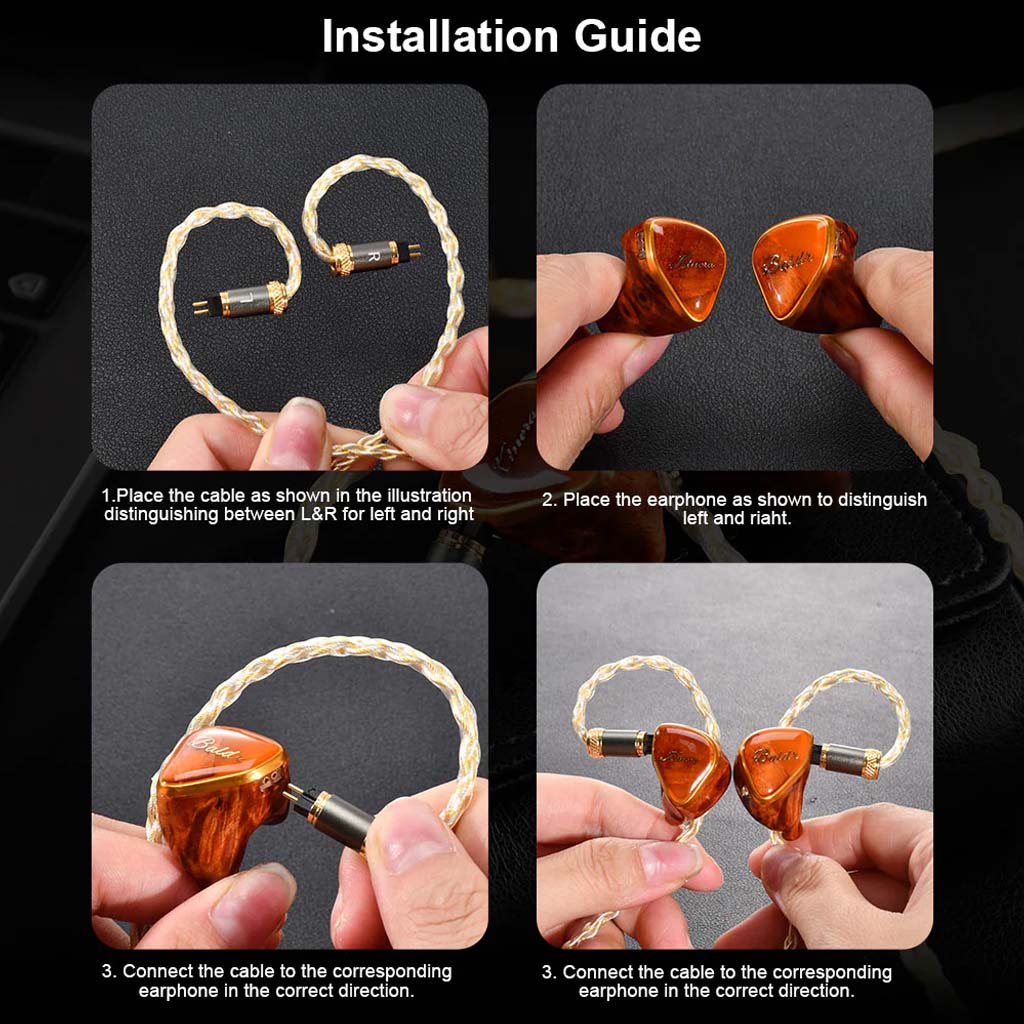 kinera Mia Upgrade_Cable Copper silver instaalation guide