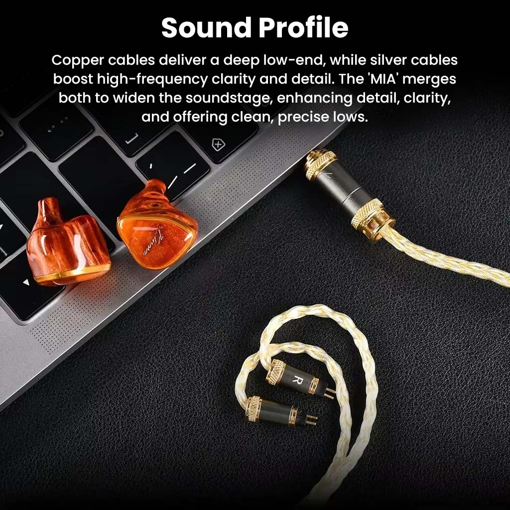 kinera Mia Upgrade_Cable Copper silver sound profile