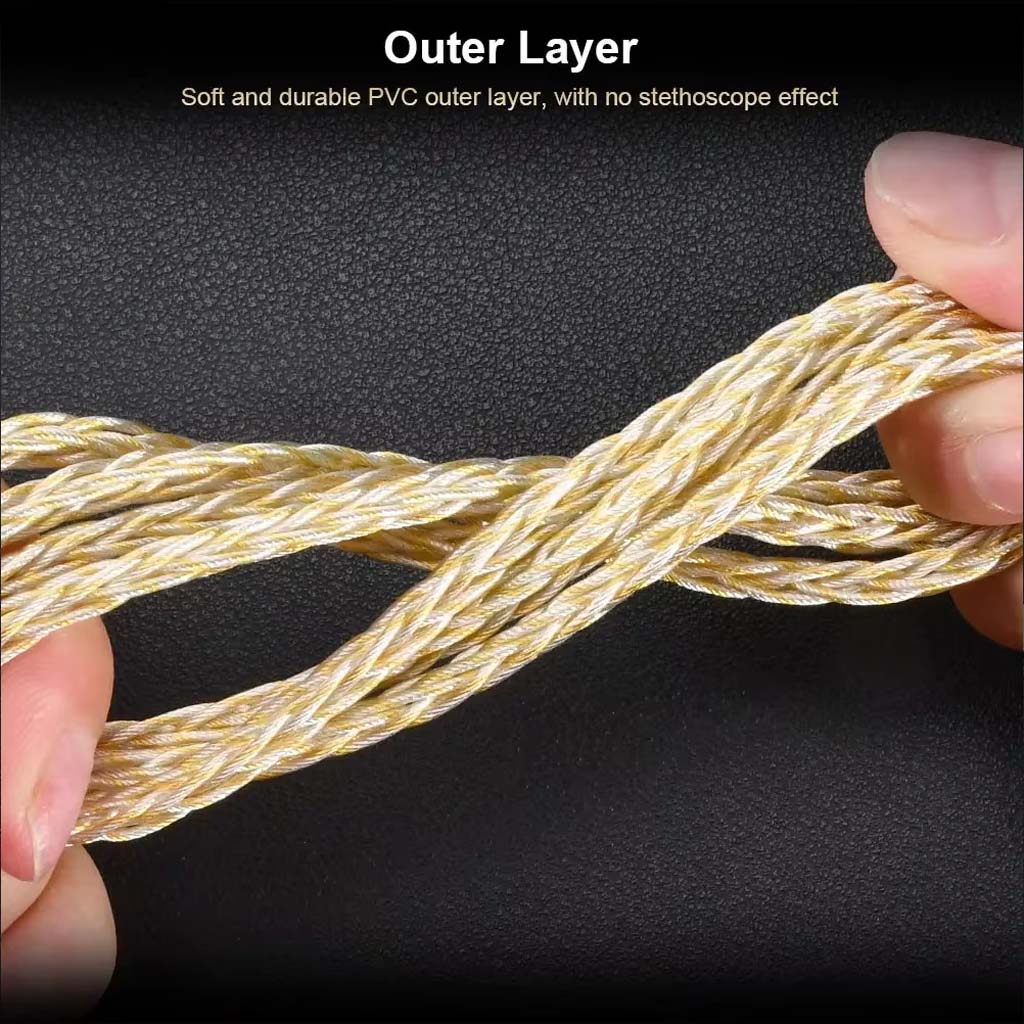 kinera Mia Upgrade_Cable Copper silver outer layer