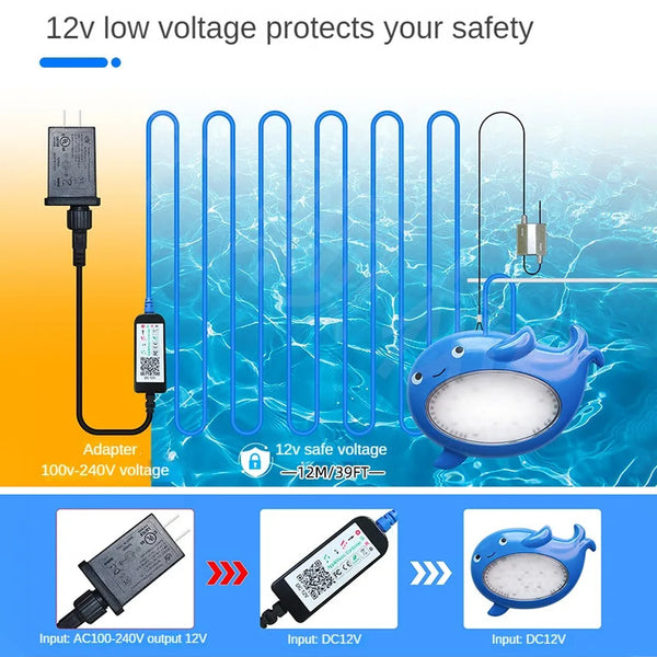 TECPHILE Smart Pool Atmosphere Music Sync LED Light - 2