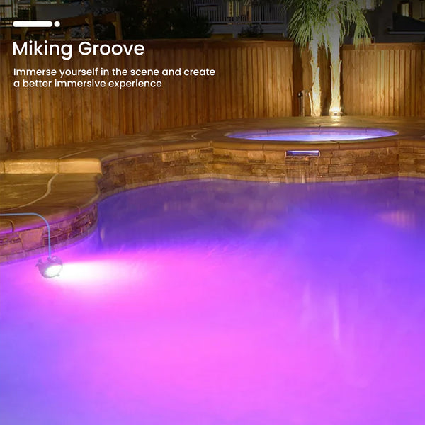 TECPHILE Smart Pool Atmosphere Music Sync LED Light - 6