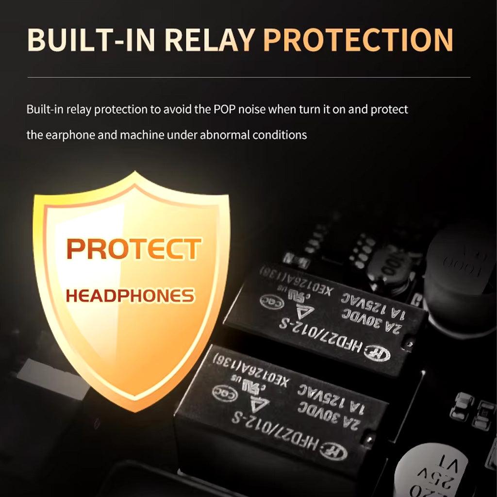 xDuoo XA02 Desktop DAC & Headphone Amp Relay Protection