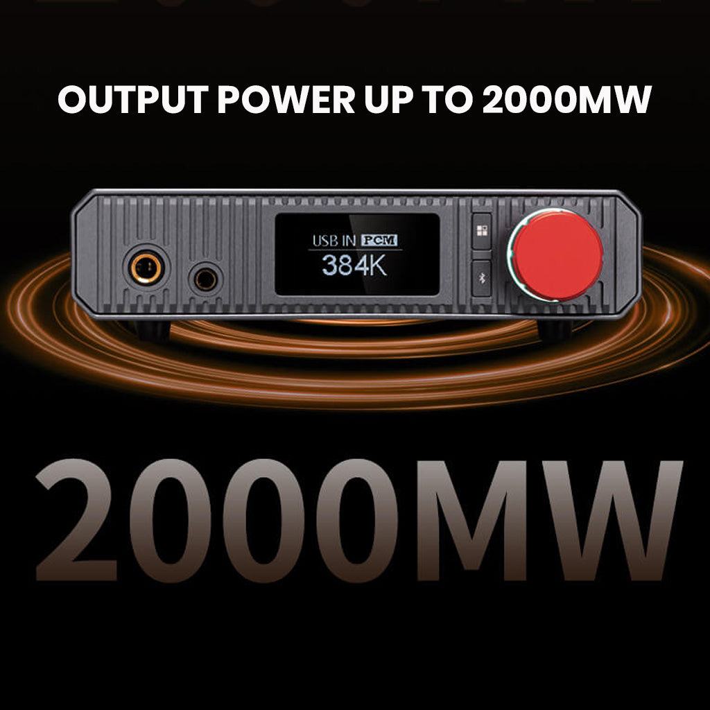xDuoo XA02 Desktop DAC & Headphone Amp Output power up to 2000mW