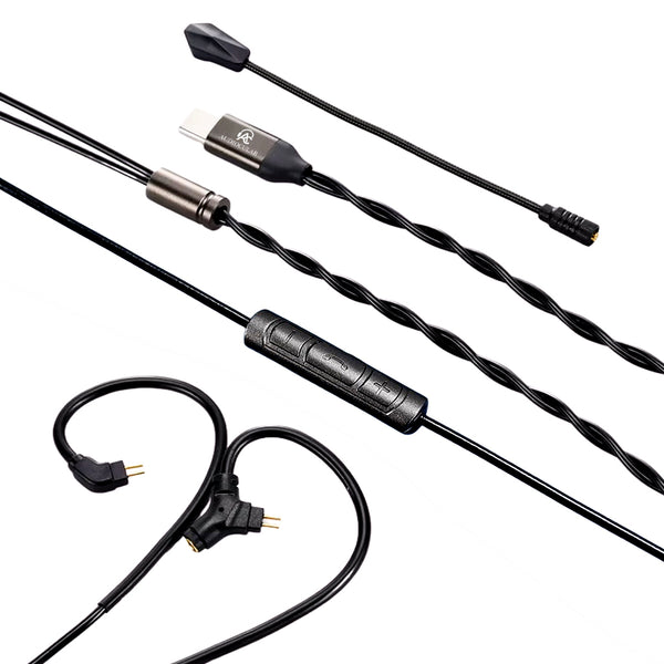 AUDIOCULAR - BOOM-X Gaming IEM Upgrade Cable with Mic - 1