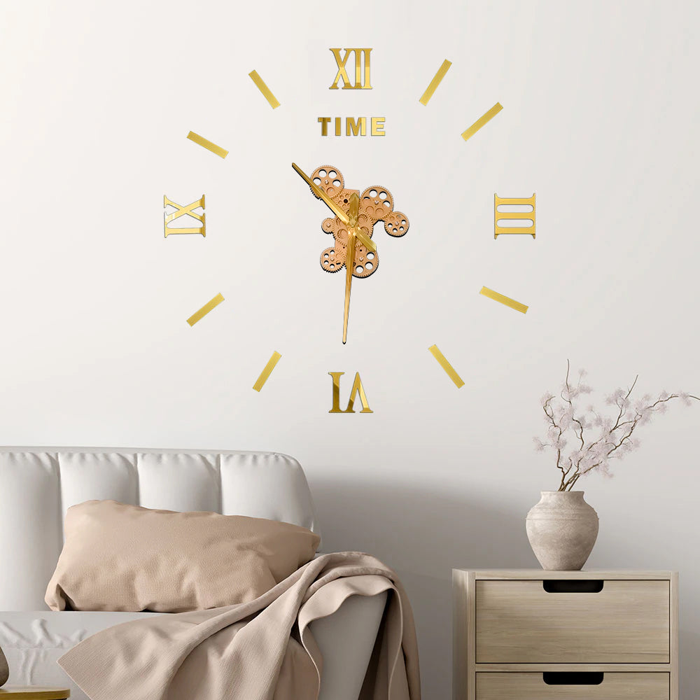 DIY 3D Analog Wall Clock for Home & Office Decoration