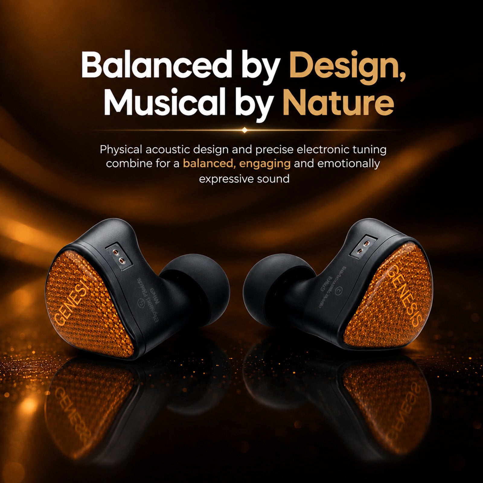EarAcoustic Audio - GENESIS Mix9 9-Driver Tribrid IEM