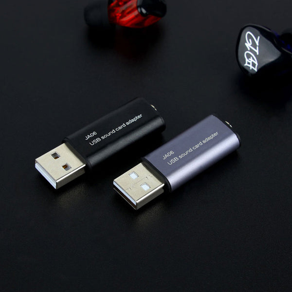 JCALLY JA06 USB to 3.5mm Headphone External Sound Card Converter - 18