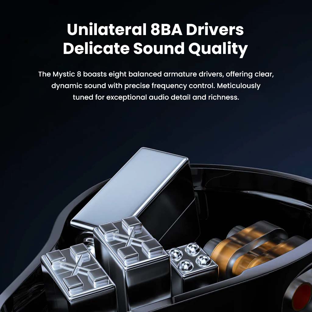 LETSHUOER Mystic8 IEM 8 BA Drivers