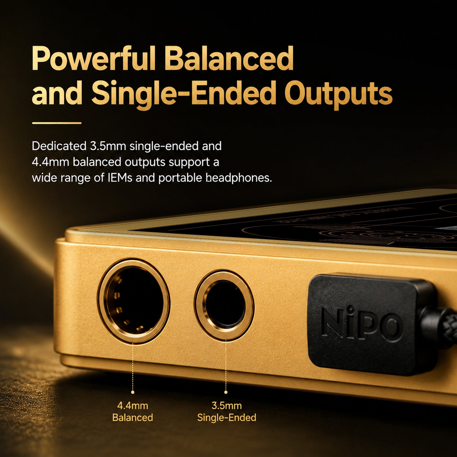 NiPO - A200 Pro Magnetic Hi-Res AK4497SVQ DAC & Dual SGM8262 Headphone Amplifier