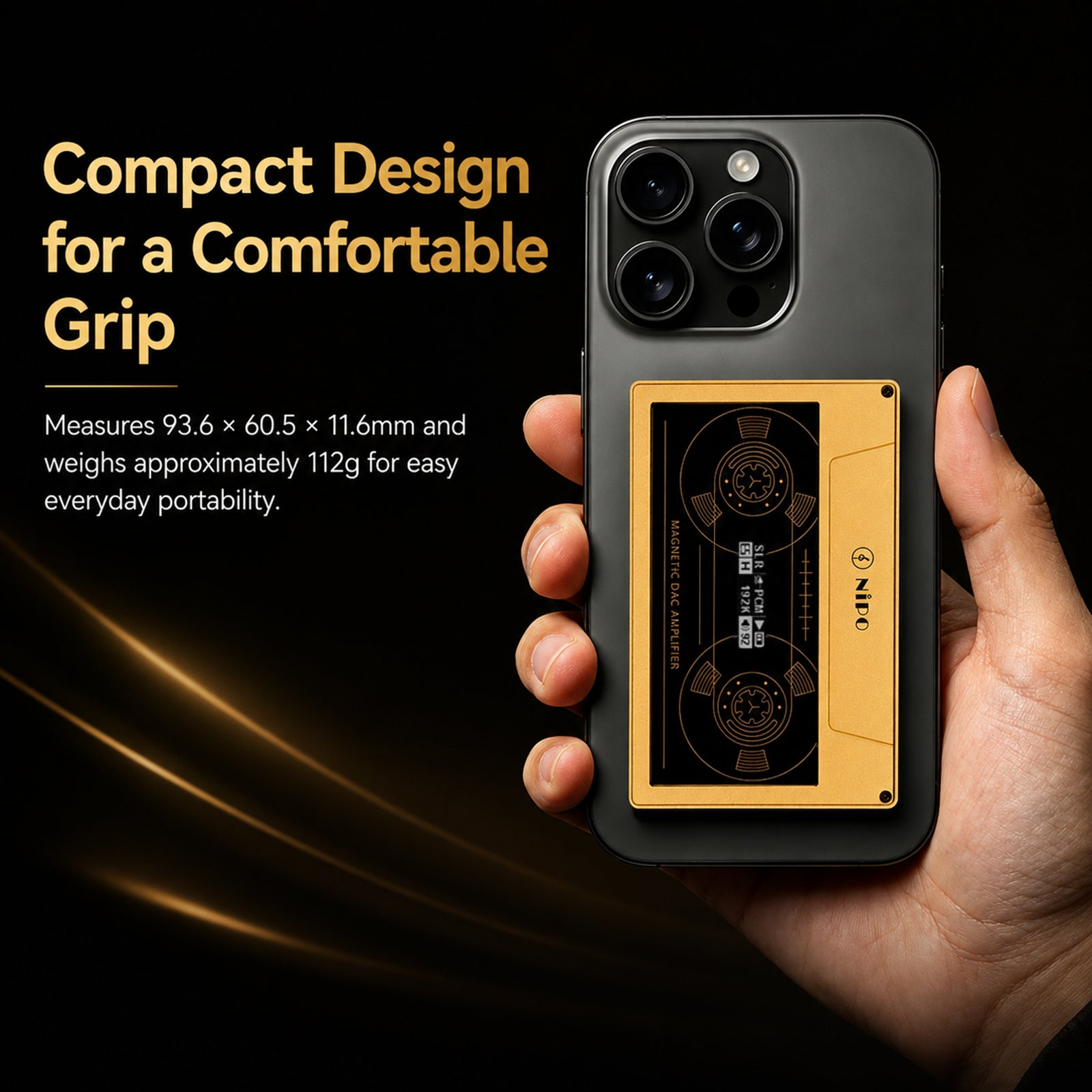 NiPO - A200 Pro Magnetic Hi-Res AK4497SVQ DAC & Dual SGM8262 Headphone Amplifier