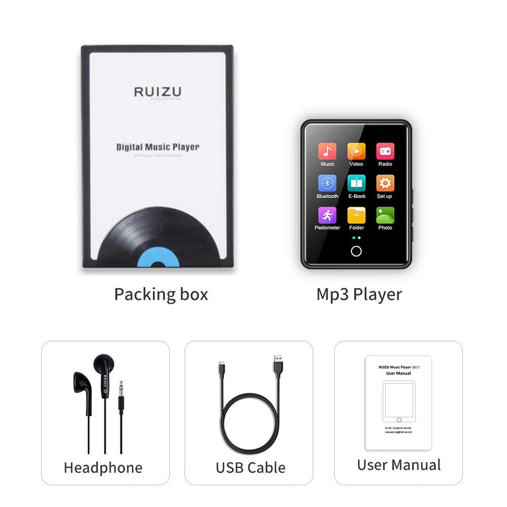 RUIZU M17 16GB Portable Mp3 Player