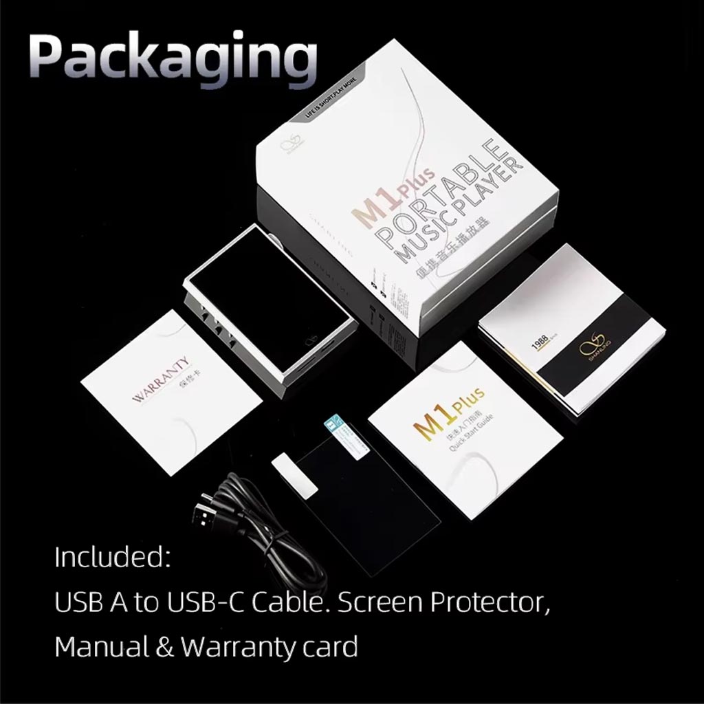 SHANLING M1 Plus Digital Audio Player Packaging