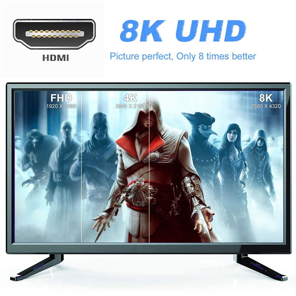 TECPHILE - 8K UHD HDMI 2.1 Converter Adapter