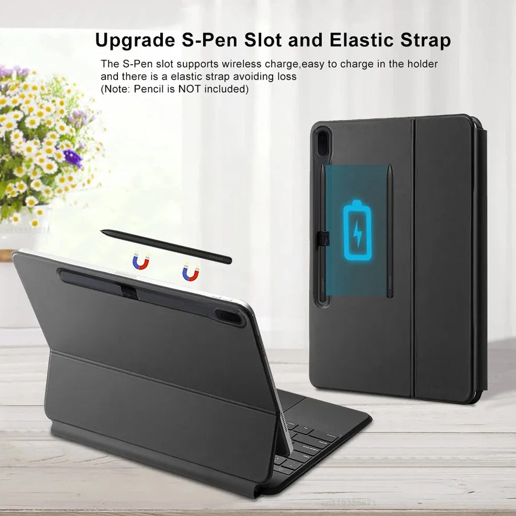 Keyboard case for Samsung s9 s9fe cover magic magnetic pen holder