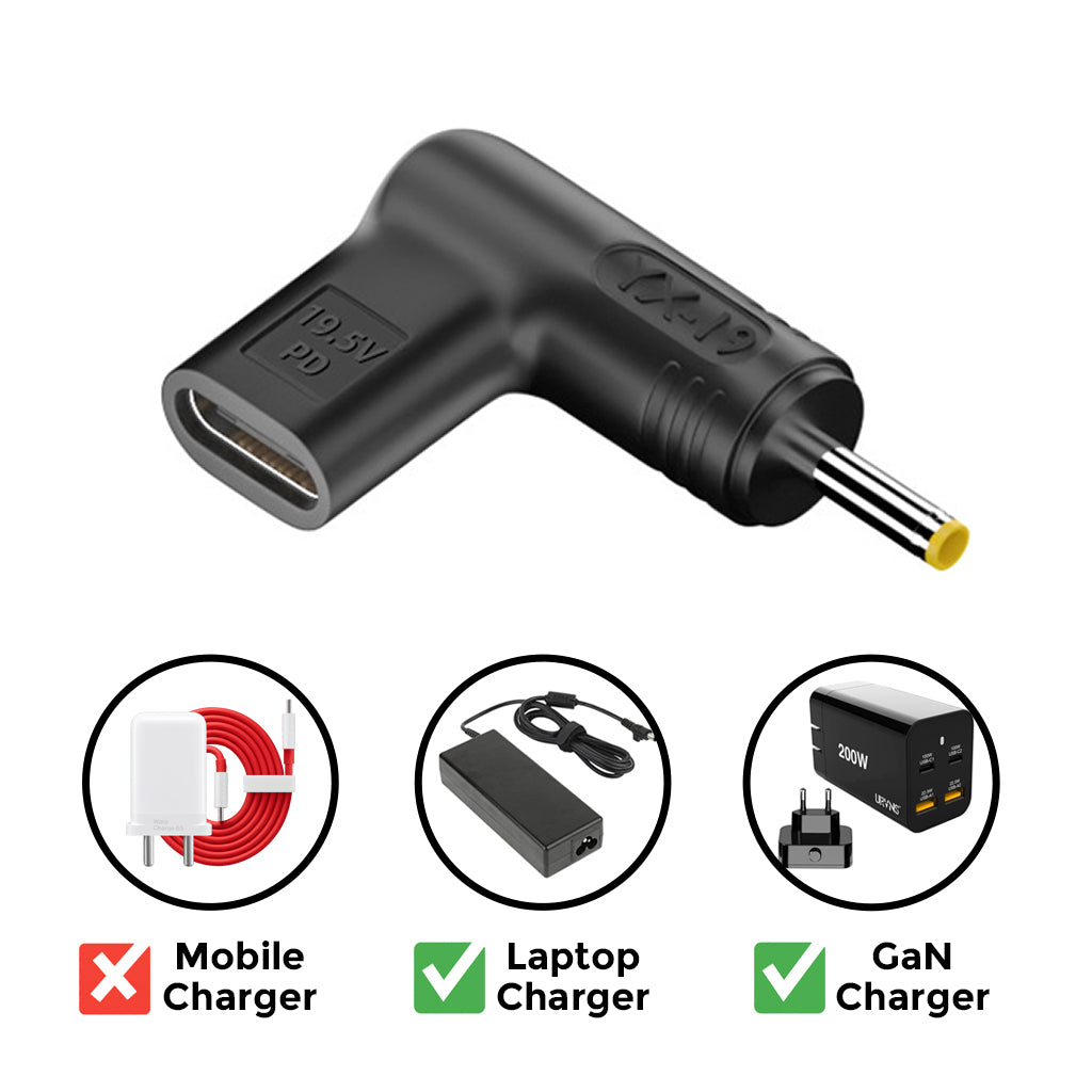 TECPHILE - 100W Type C Female to Asus Laptop Adapter