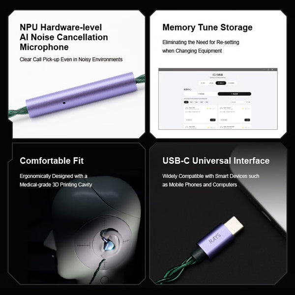 MOONDROP- Rays Hybrid Gaming In-Ear Monitor - 5