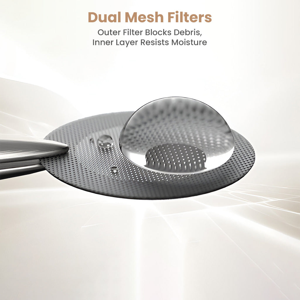 Dual mesh filters in TANCHJIM Fission IEMs block debris and resist moisture, enhancing durability and sound clarity.