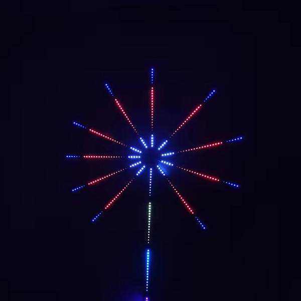 TECPHILE Firework LED Strip Light, App & Remote Control, Music Sync - 4