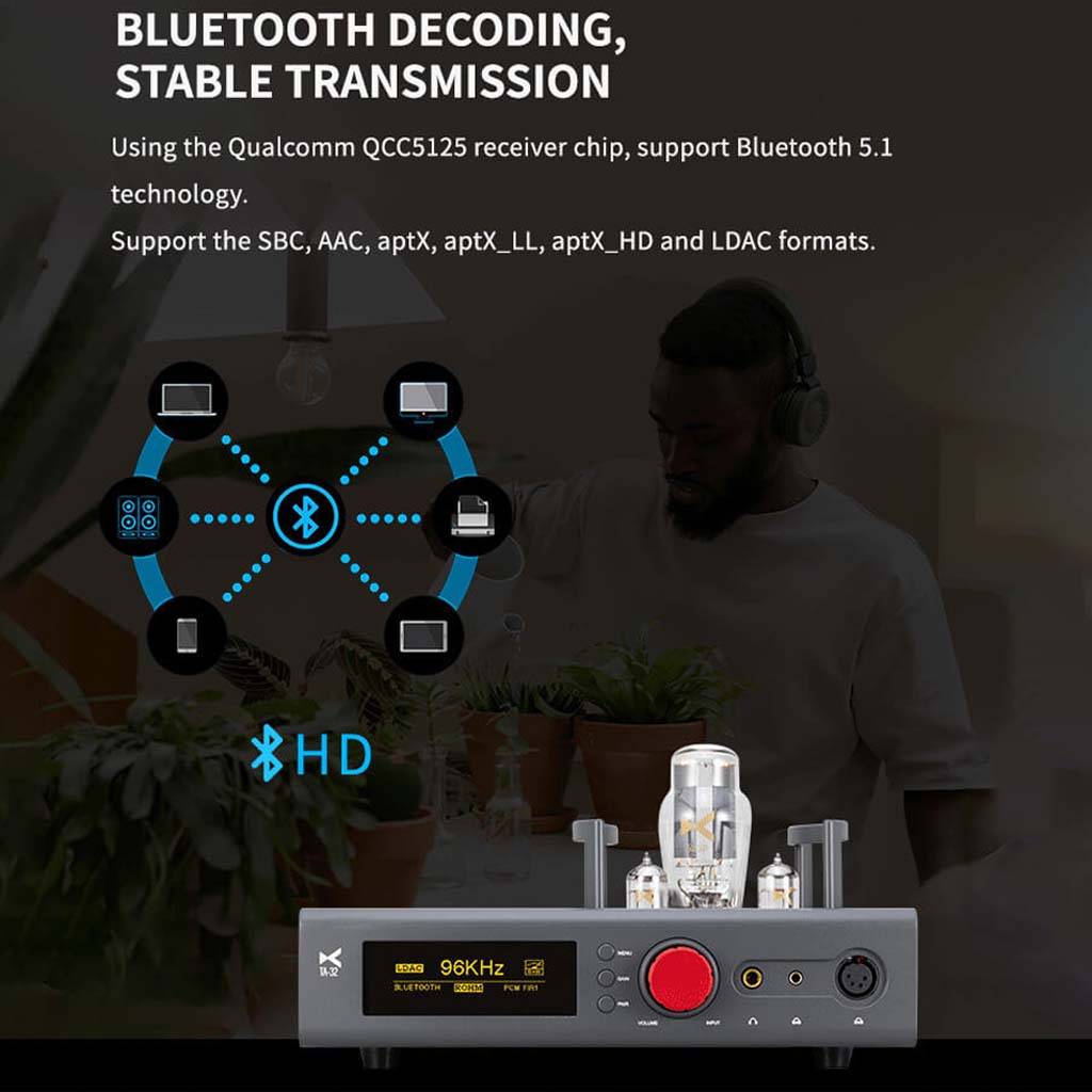 xDuoo TA 32 Amplifier Grey BLUETOOTH CONNECTIVITY