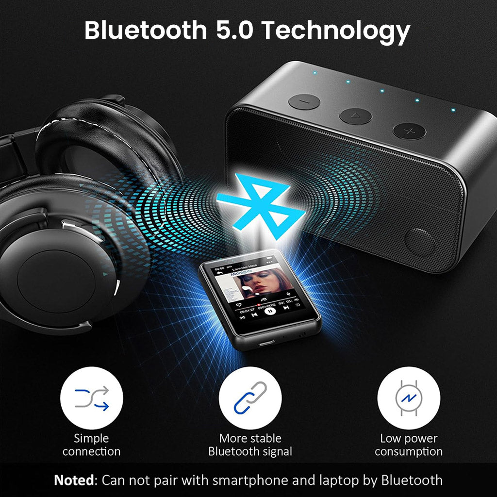 AUDIOCULAR - M51 Portable MP3 Music Player with Bluetooth