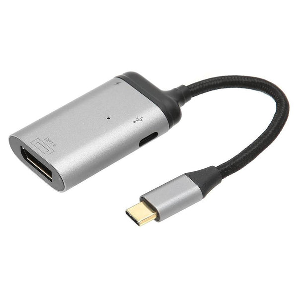 TECPHILE 8K@60Hz PD Type-C to DP Converter - 1