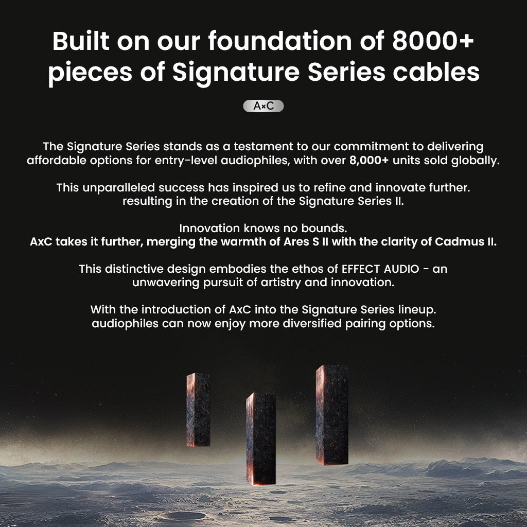 Effect Audio Signature Series foundation with over 8000+ units sold, introducing Ares S II × Cadmus II Upgrade Cable for audiophiles.