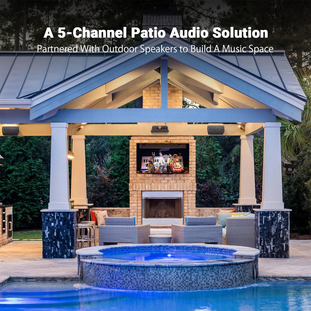 Fosi Audio HT4S Multi-Channel Bluetooth Power Amplifier multi room setup