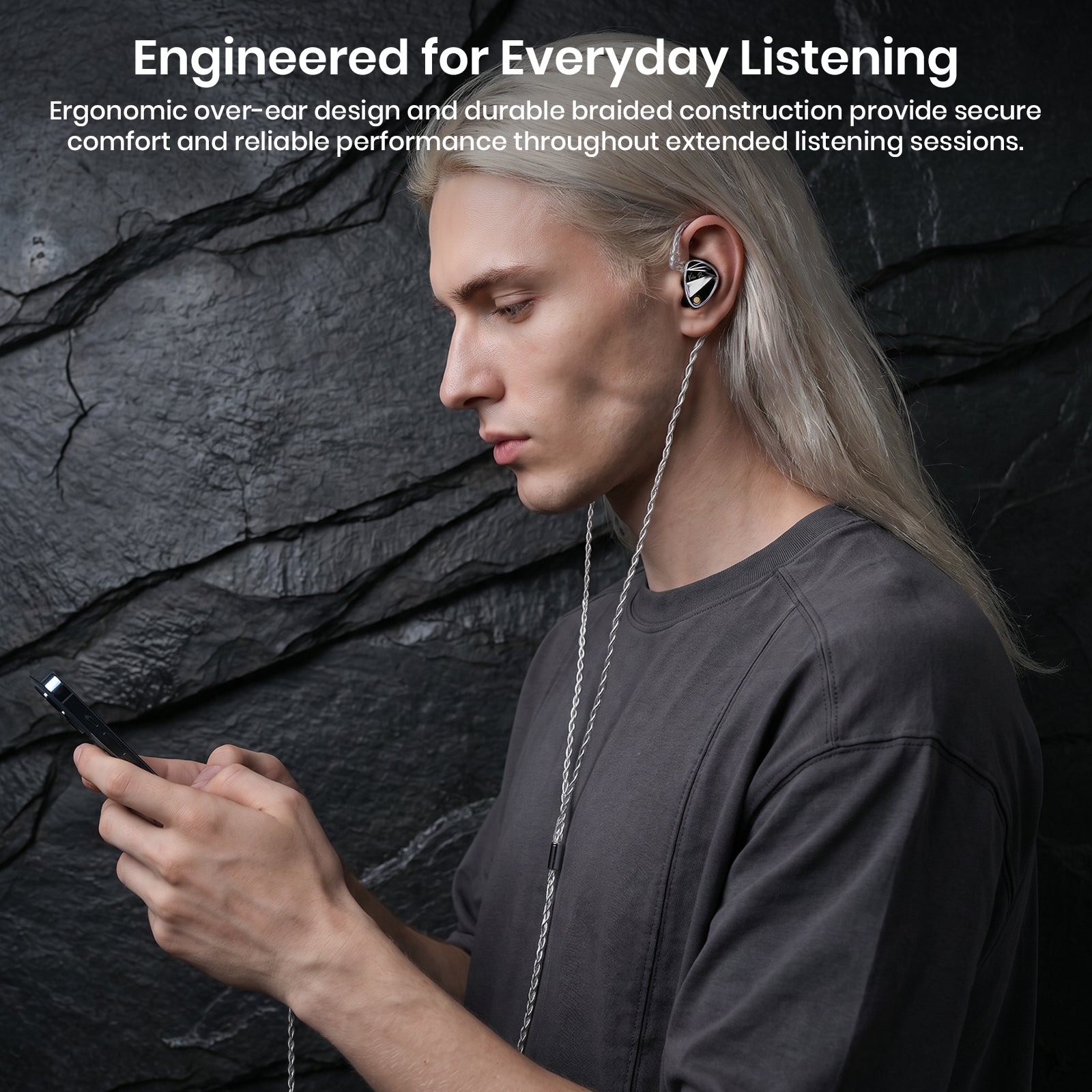 GK L200-8 Eight-Strand Silver-Plated Upgrade Cable for IEM