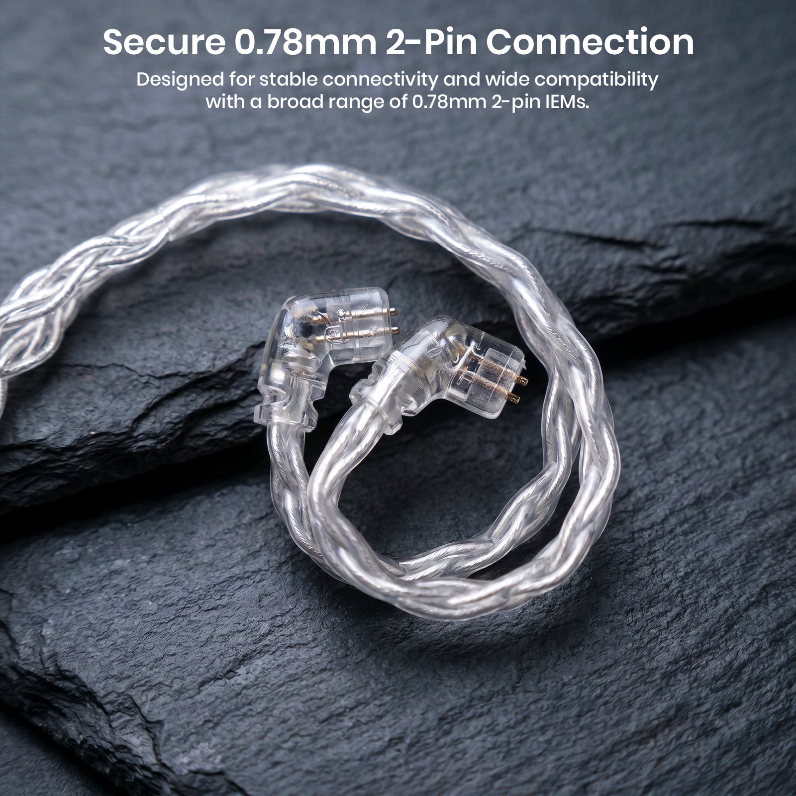 GK L200-8 Eight-Strand Silver-Plated Upgrade Cable for IEM