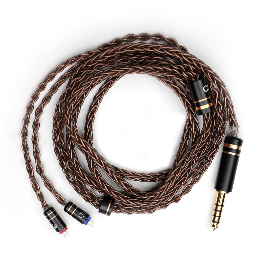 ISN Audio C8 Upgrade Cable Brown
