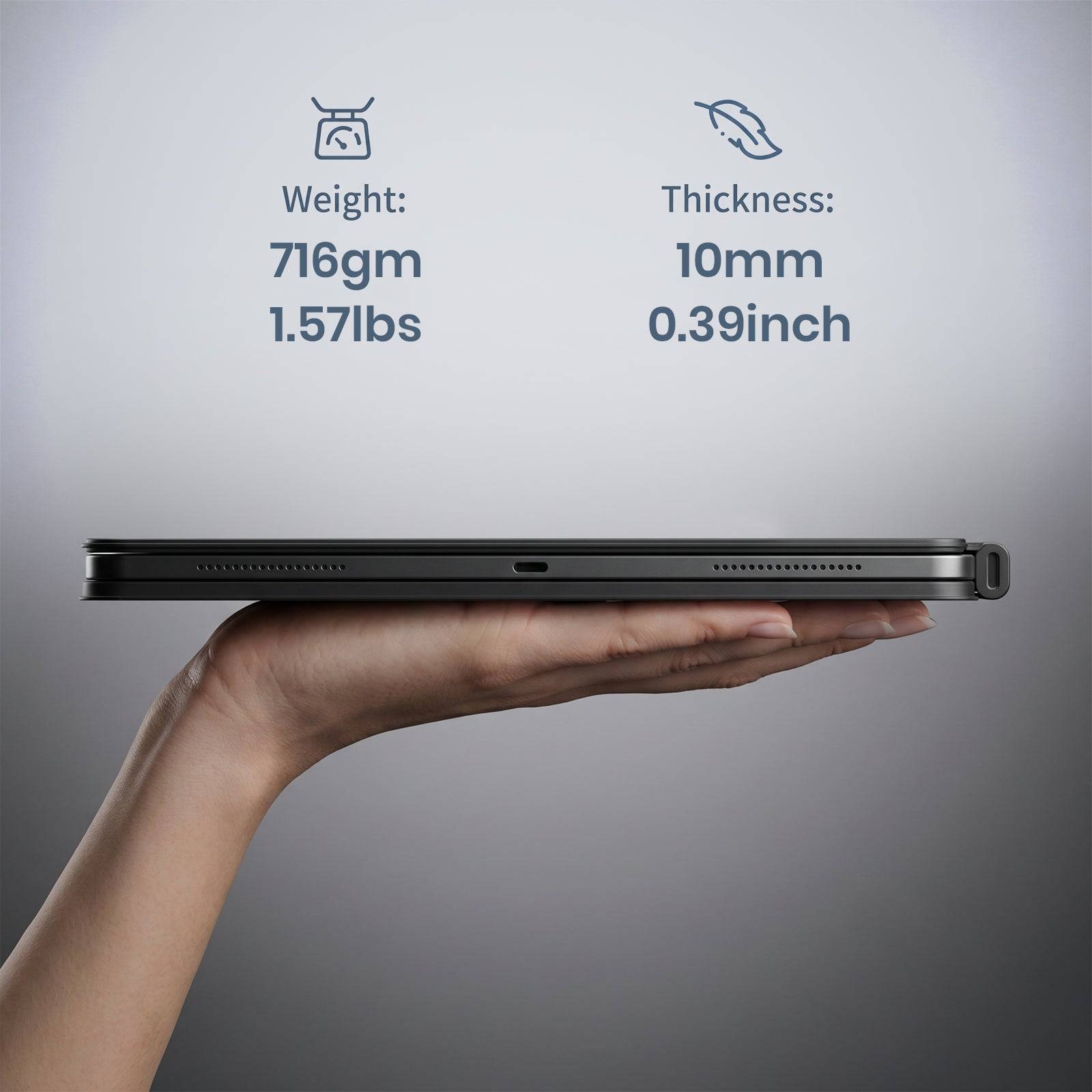 Keyboard Case for iPad Pro 11” M5 (2025) & M4 (2024) Magic-Style