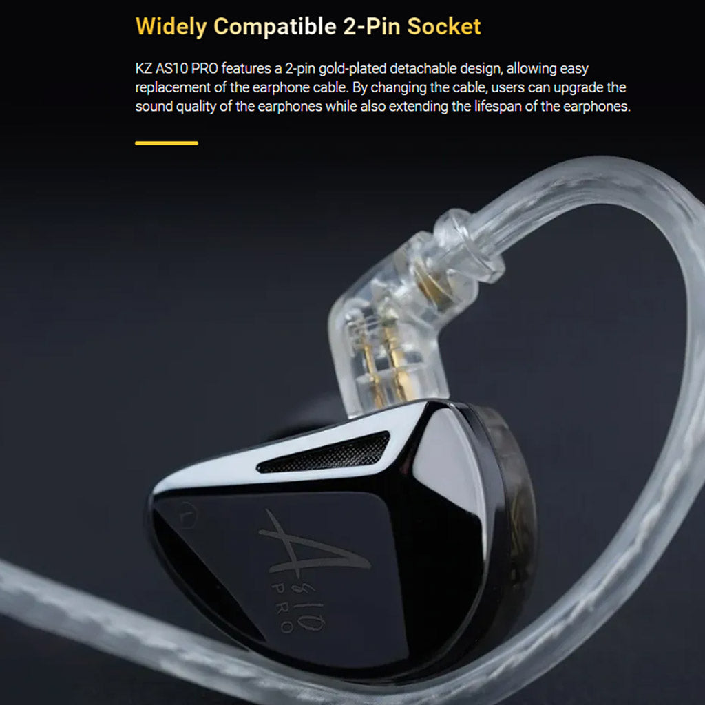 KZ AS10 Pro IEM 2 Pin 0.78mm