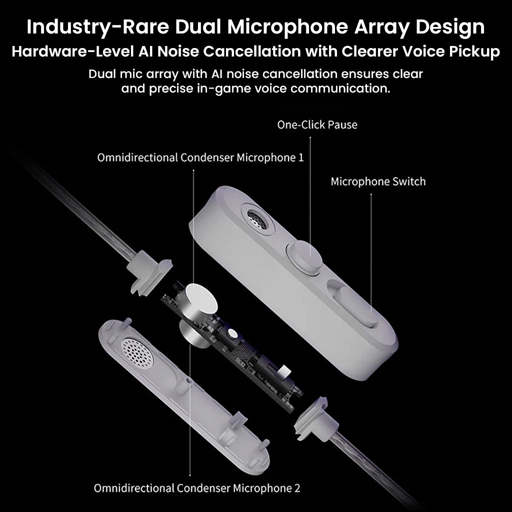 KZ - Axas Gaming IEM with DSP Sound Card & Dual Microphones