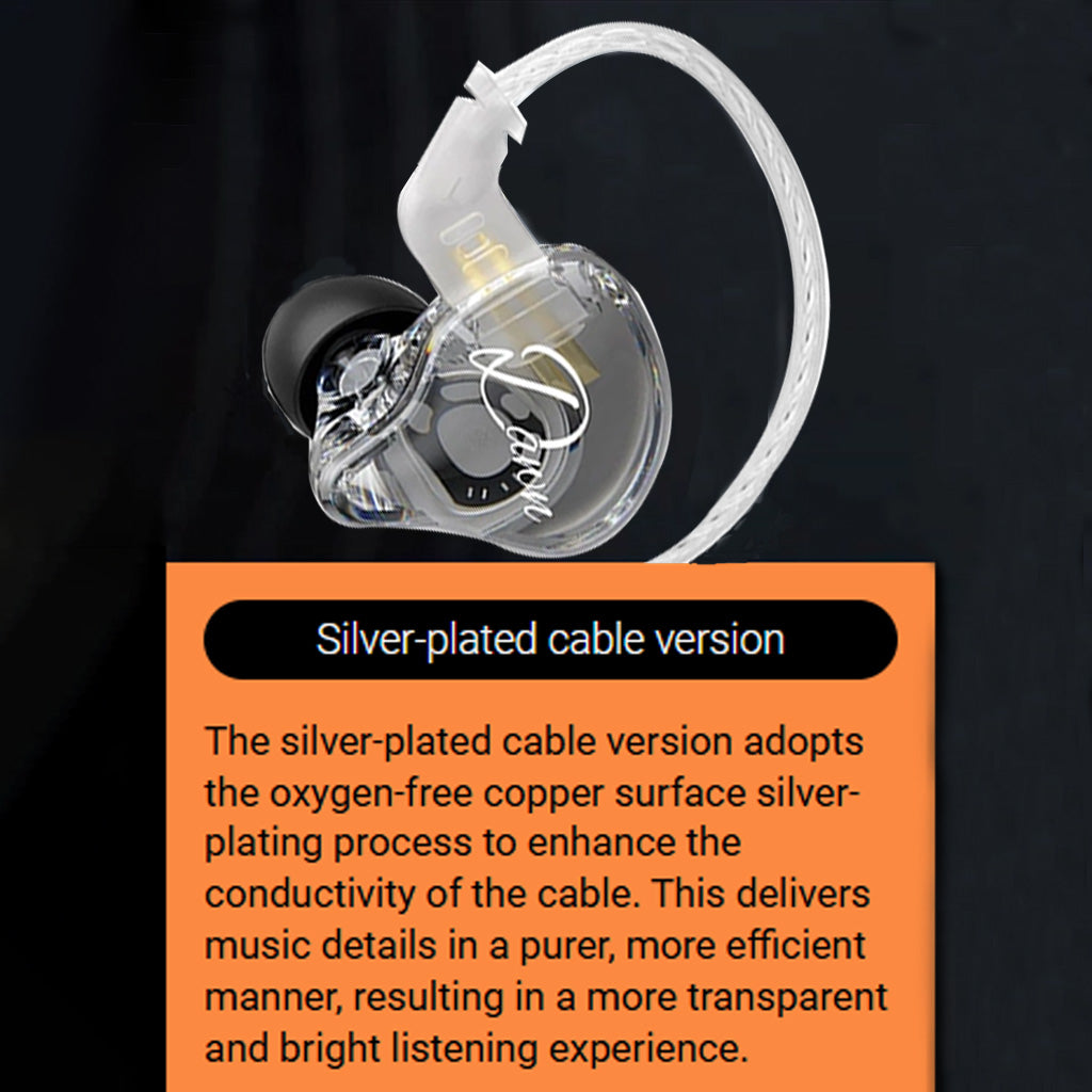 KZ Dawn Super-Linear Dynamic Driver IEM Silver plated cable