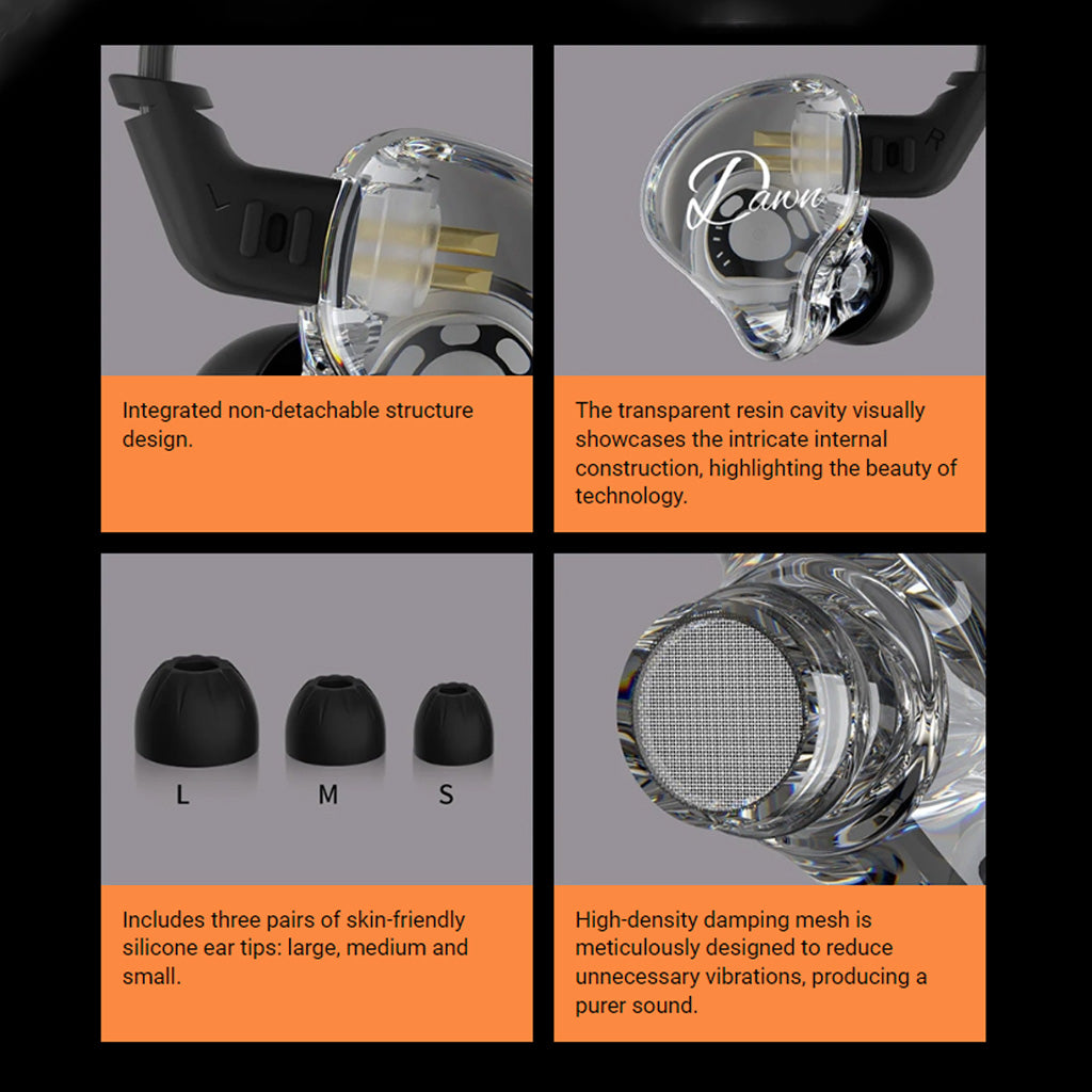 KZ Dawn in ear monitor features