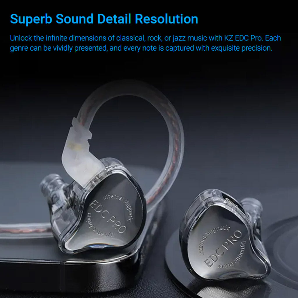 KZ EDC PRO IEM Sound Detail BLACK