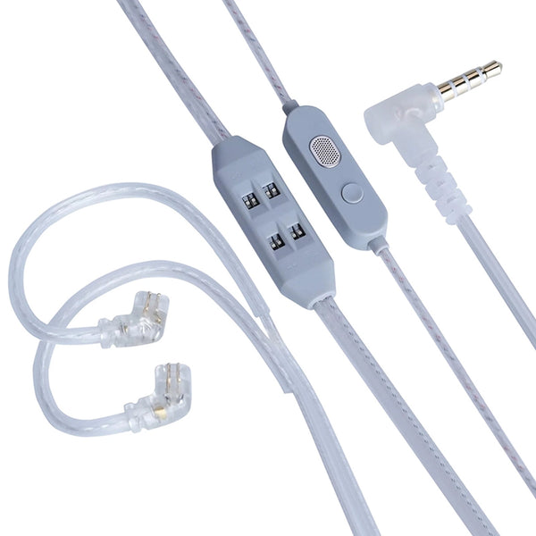 KZ- T8 8-Level Tuning Silver-Plated Upgrade Cable For IEM - 1