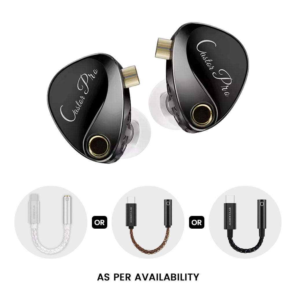 KZ Castor Pro (Improved Bass) + AUDIOCULAR D07 Slim DAC & Amp