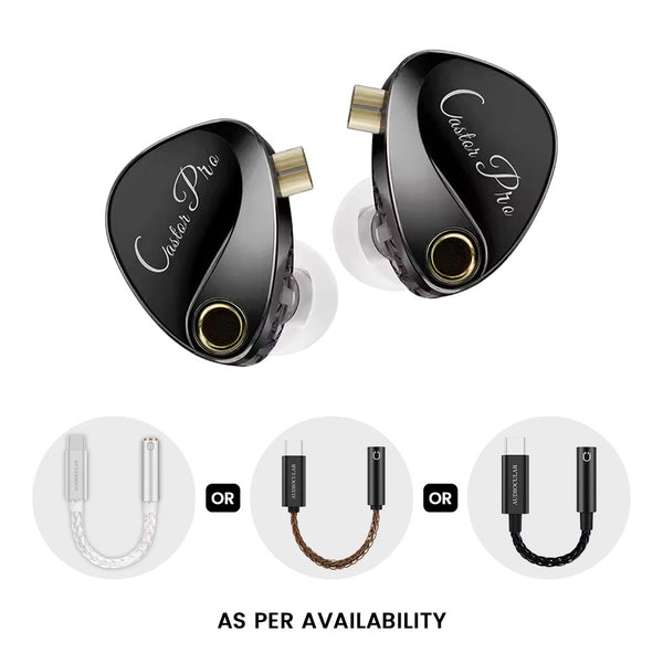 KZ Castor Pro (Improved Bass) + AUDIOCULAR D07 Slim DAC & Amp - 1