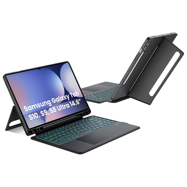 Keyboard Case for Samsung Galaxy Tab S10, S9, S8 Ultra 14.6 inch Cover - 1