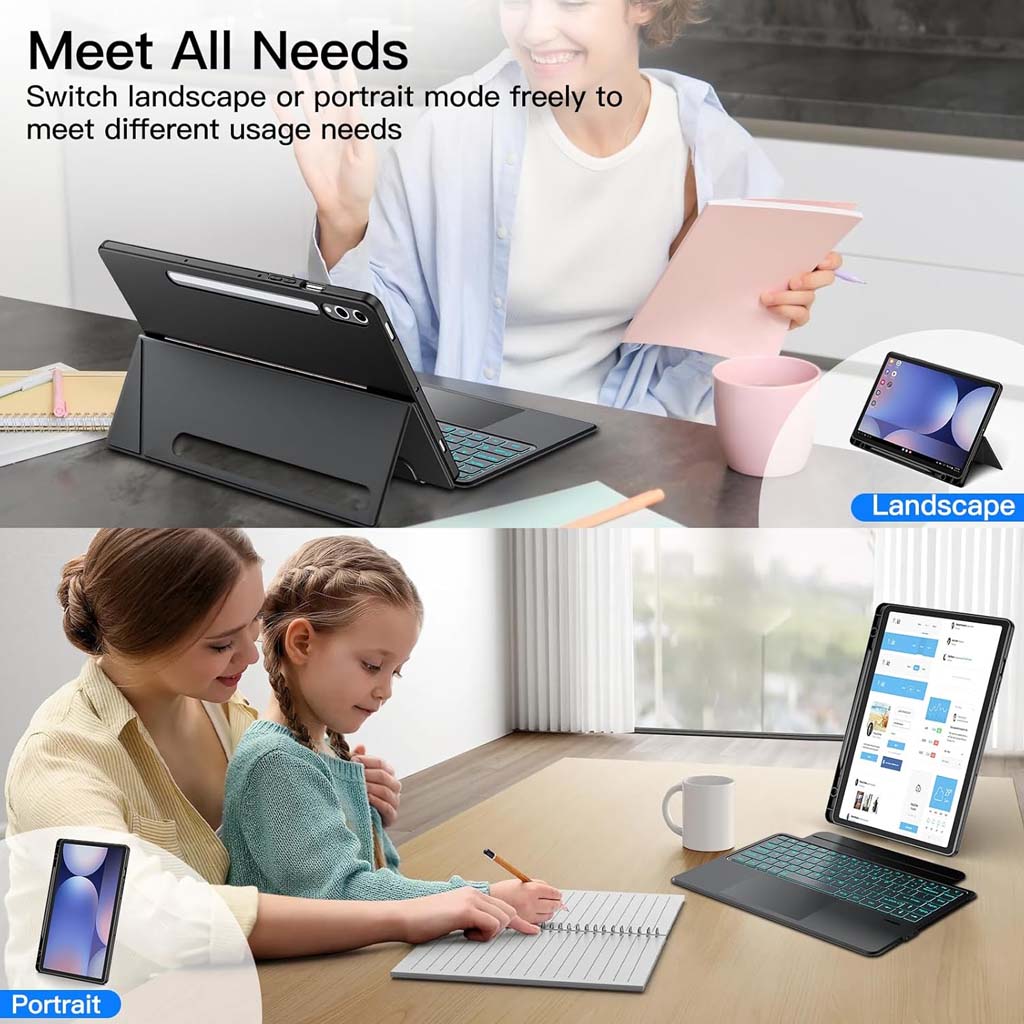 Keyboard Case for Samsung Galaxy Tab S10, S9, S8 Ultra 14.6 inch Cover