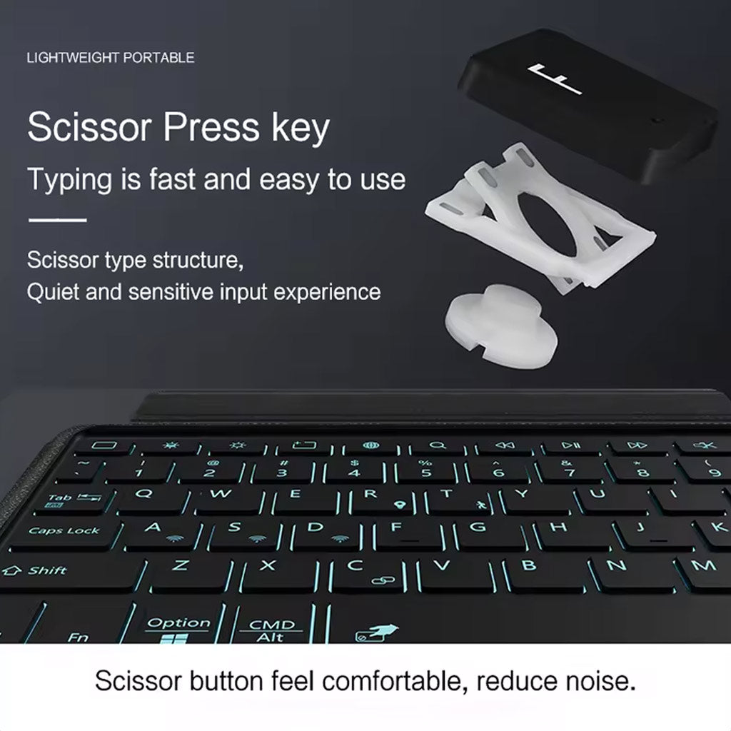 Keyboard Case for Samsung Galaxy Tab S9 FE 10.9 inch S9 11 quite keys